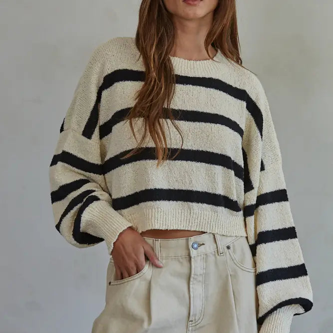 James Cropped Sweater