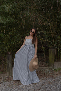 Striped Maxi Dress (blue)