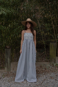 Striped Maxi Dress (blue)