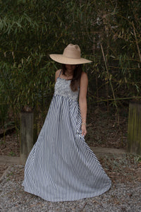 Striped Maxi Dress (blue)