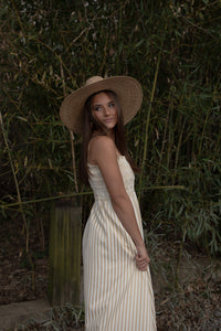 Striped Maxi Dress (khaki)