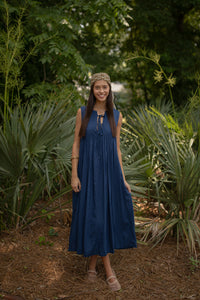 Maris Pintuck Pleat Maxi Dress