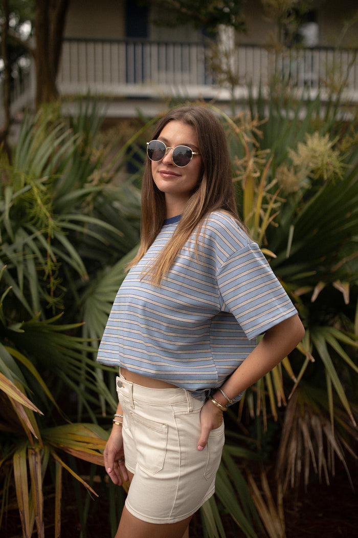 Blue Striped Tee