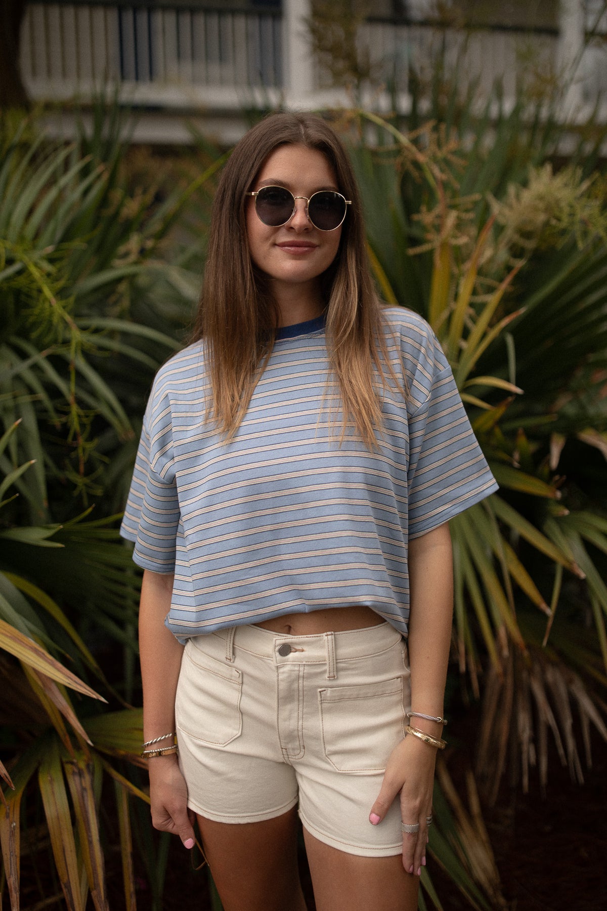 Blue Striped Tee