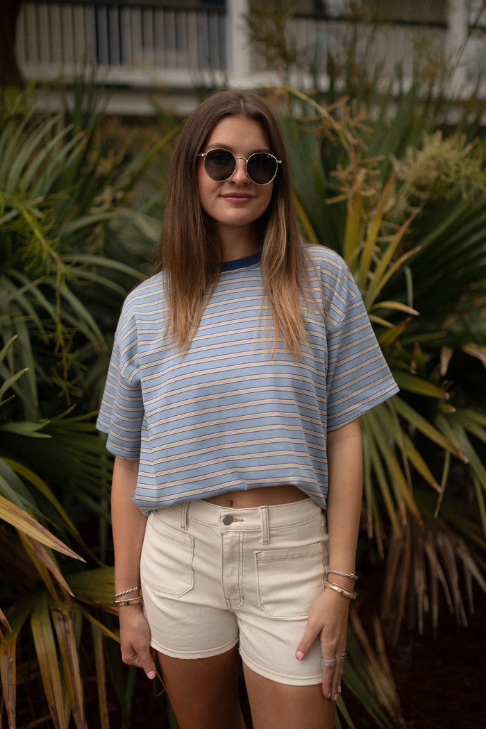 Blue Striped Tee