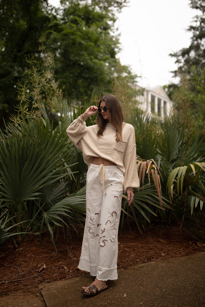 The Provence Sweater (pale oak)