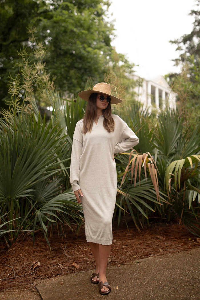 The Percy Sweater Dress (heather grey)