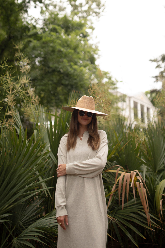 The Percy Sweater Dress (heather grey)