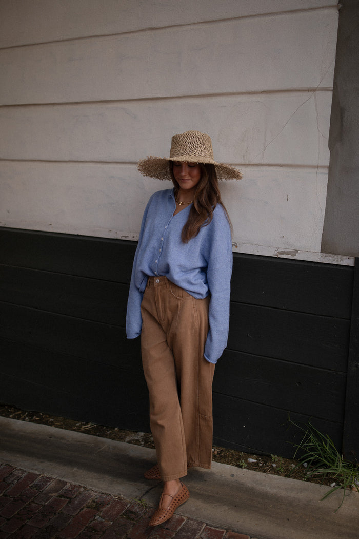 The Piper Cardigan (dusty blue)