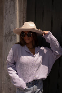 The Piper Cardigan (lavender)