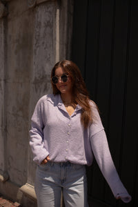 The Piper Cardigan (lavender)
