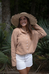 The Piper Cardigan (camel)
