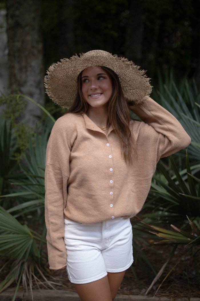 The Piper Cardigan (camel)