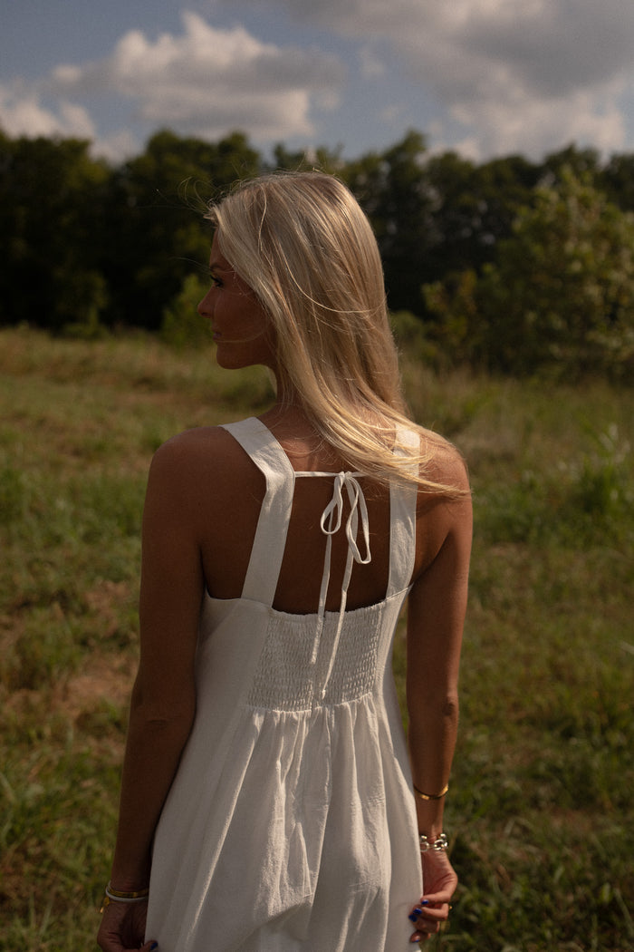 Pintucked Cottage Core Dress