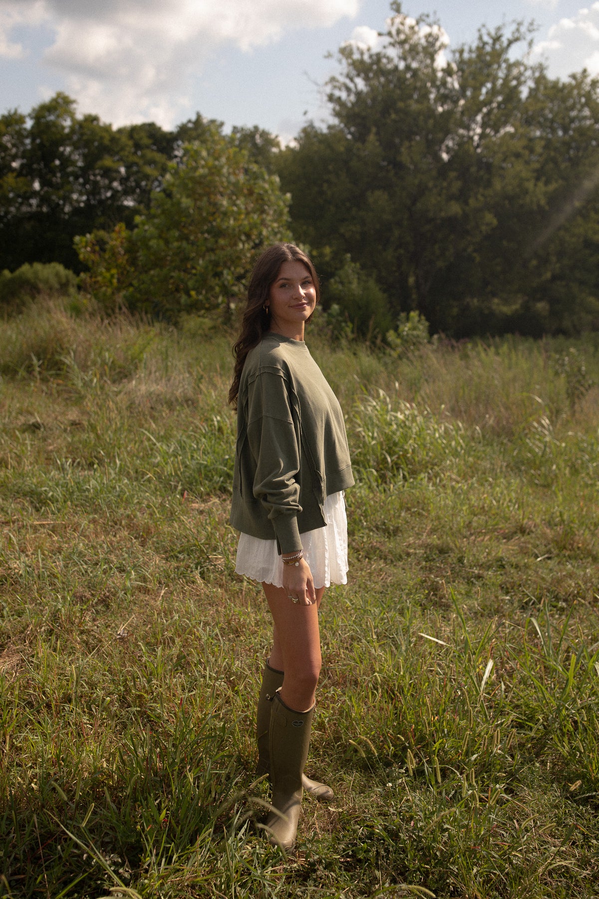 Olive Mineral Pullover
