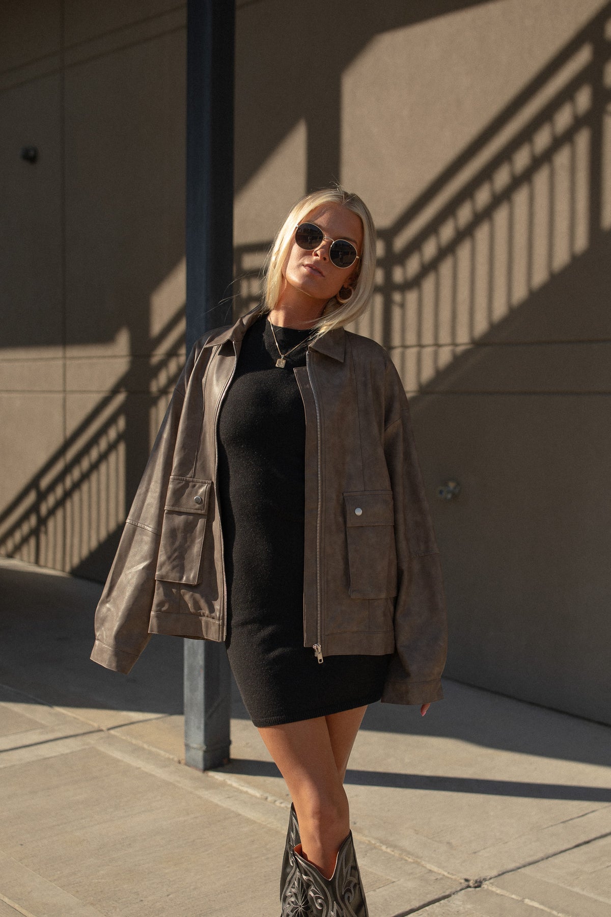 The Ralph Oversized Leather Bomber