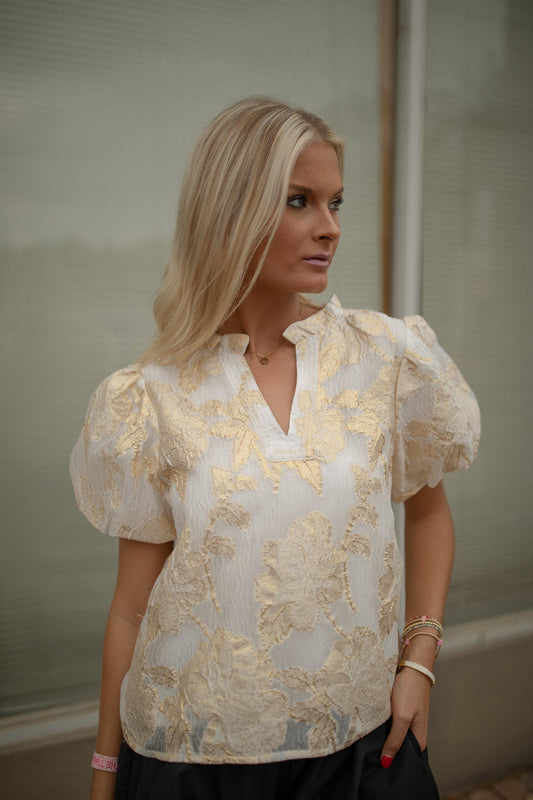 Gold Foil Blouse