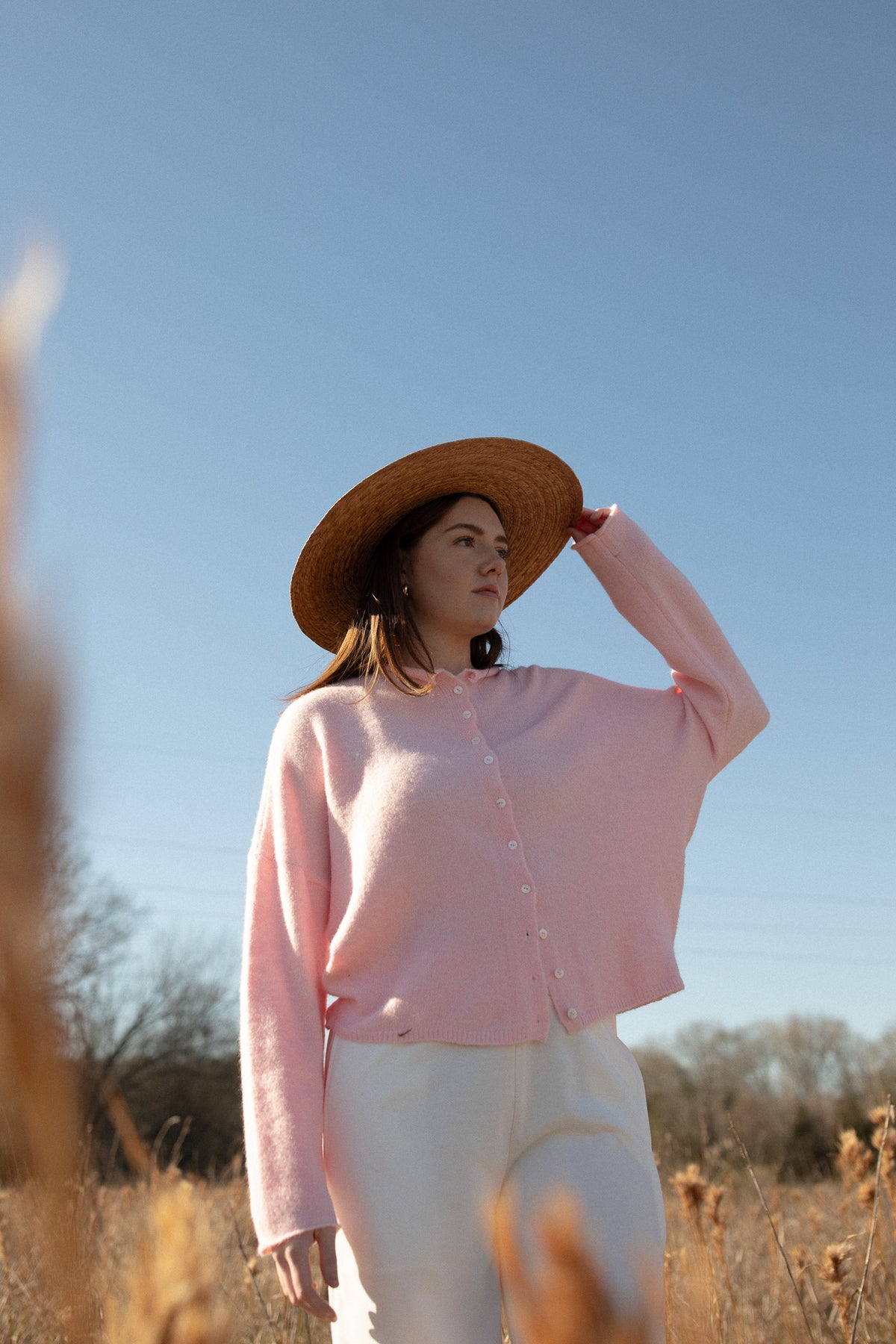 The Piper Cardigan (baby pink)