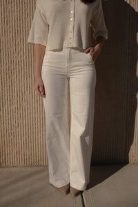 Highrise White Denim