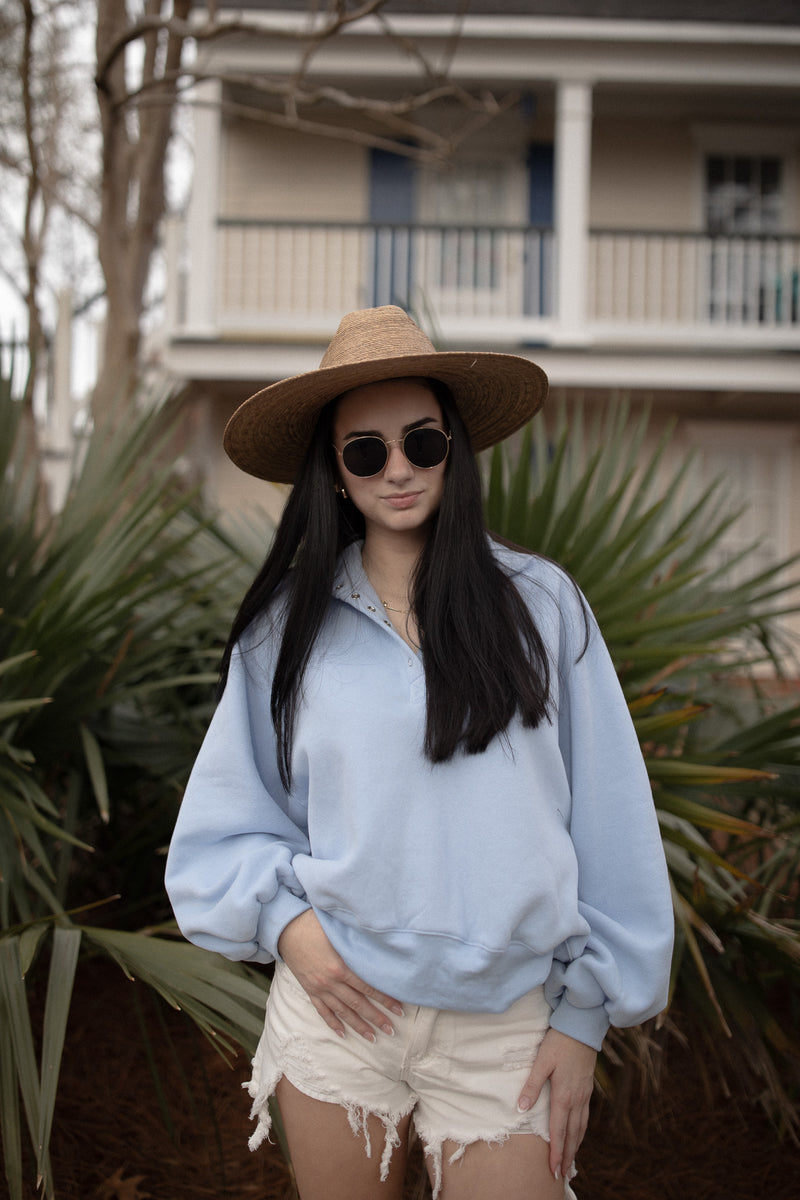 BEST SELLER College Prep Sweatshirt (sky blue)