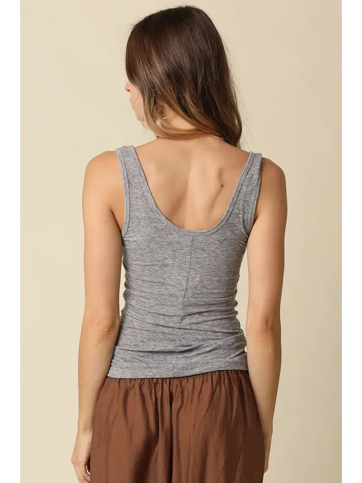 Townes Rib Tank (heather grey)