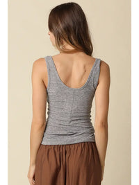 Townes Rib Tank (heather grey)