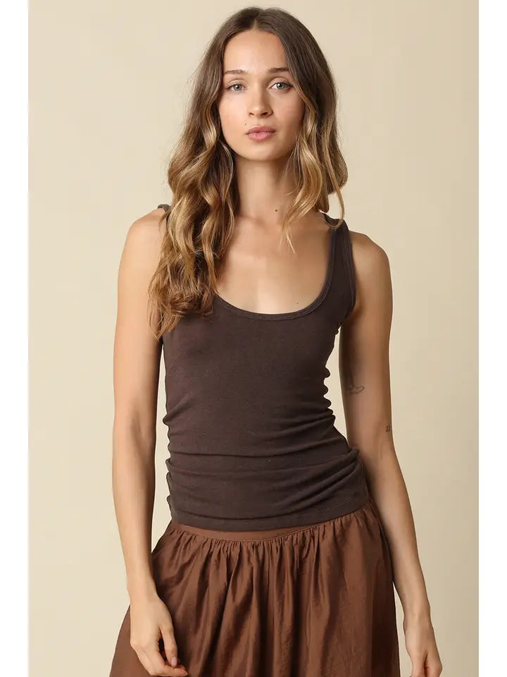 Townes Rib Tank (brown)