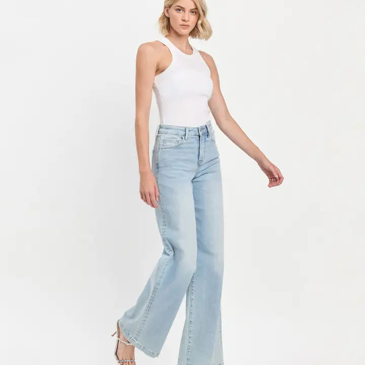 Vivie High Rise Wide Leg Jeans