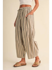 Morrison Barrel Pants (taupe) - GEORGE-MARY'S