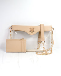 Madi Clear Crossbody NUDE