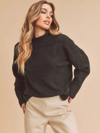 Ryleigh Checkered Sweater (black)