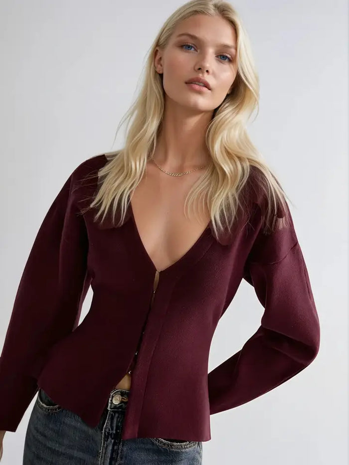 Mable Maroon Top