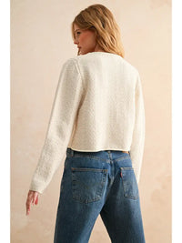 Mae Bow Tie Cardigan (cream)