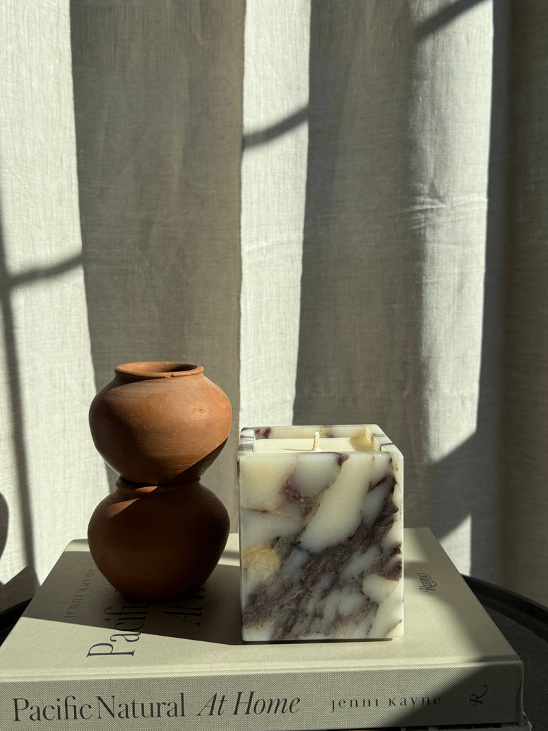 Calacatta Viola Marble Candle