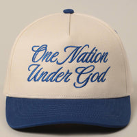 One Nation Under God Trucker Hat ( 3 colors)