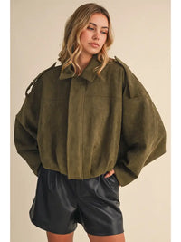 Ellis Suede Jacket (olive)