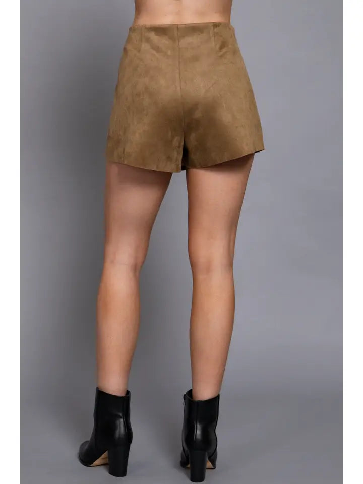 Suede Skort (tan)