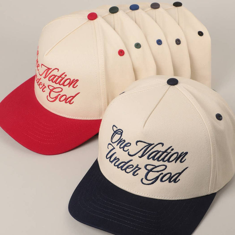 One Nation Under God Trucker Hat ( 3 colors)