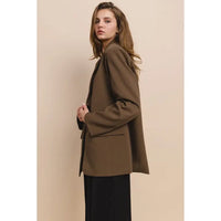 SALE Chocolate Relaxed Blazer