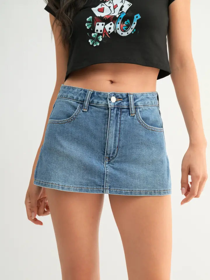 Rodeo Denim Skort (medium)