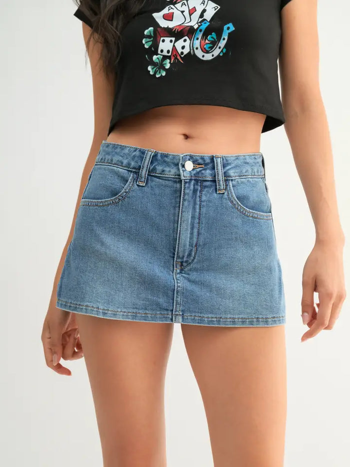 Rodeo Denim Skort (medium)