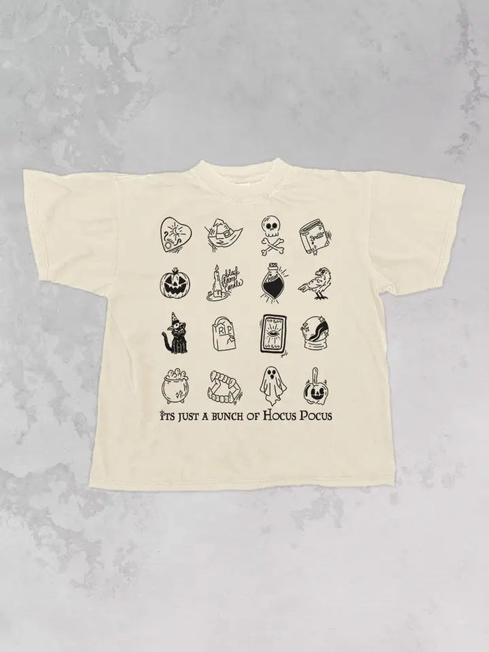 A Bunch of Hocus Pocus Oversized Tee (ivory)