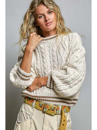 Contrast Trim Sweater