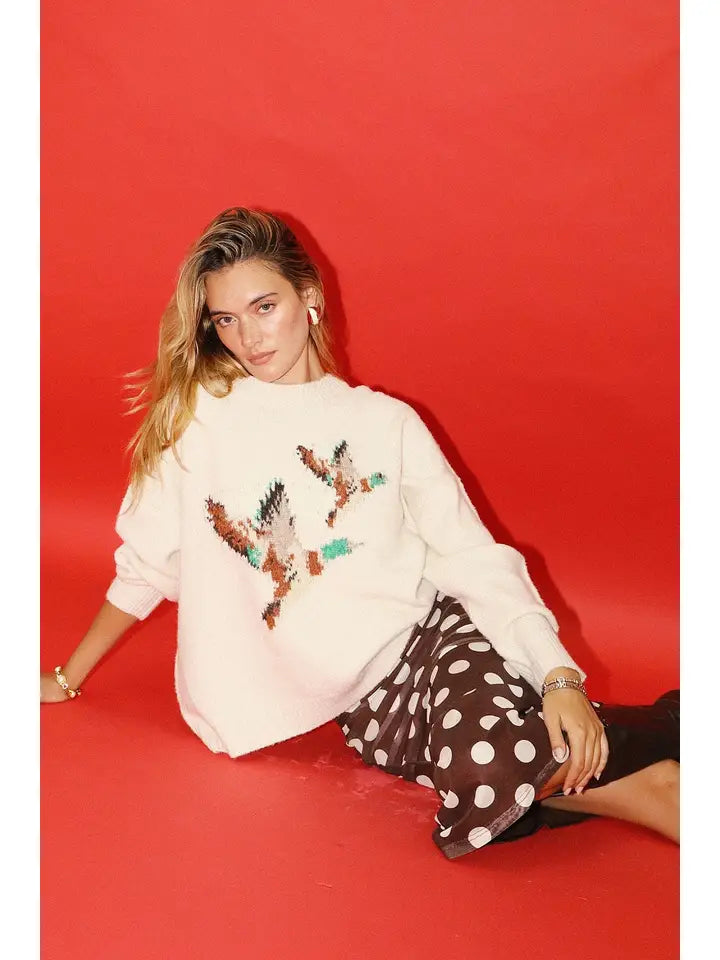 Duck Sweater (cream) - GEORGE-MARY'S
