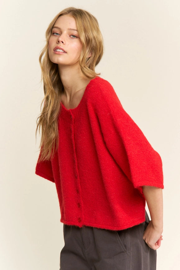 The Penny Cardigan (red)