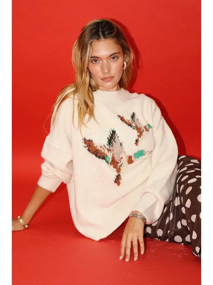Duck Sweater (cream) - GEORGE-MARY'S