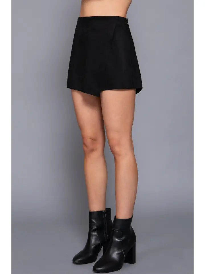 Suede Skort (black)