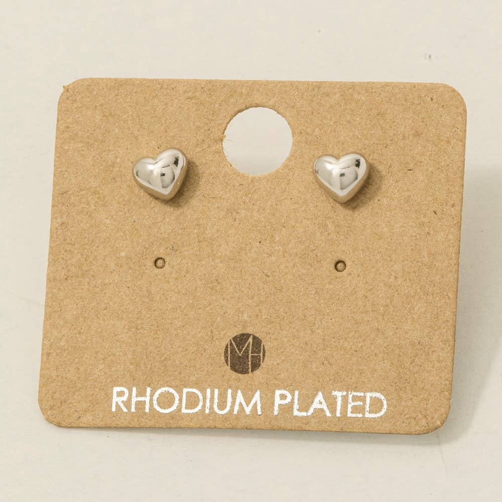 Mini Heart Stud Earrings