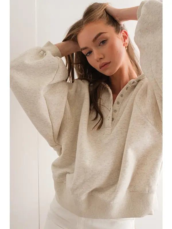 BEST SELLER College Prep Sweatshirt (cream) - GEORGE-MARY'S