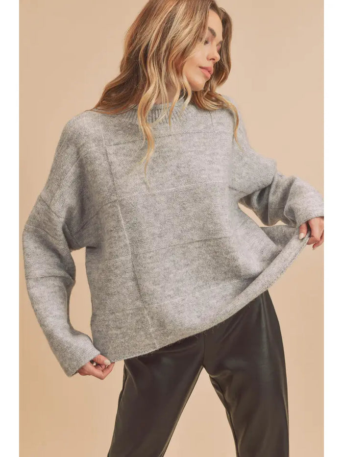 Ryleigh Checkered Sweater (grey)